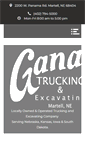 Mobile Screenshot of ganatrucking.com