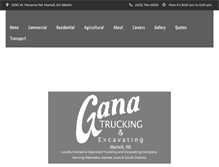 Tablet Screenshot of ganatrucking.com